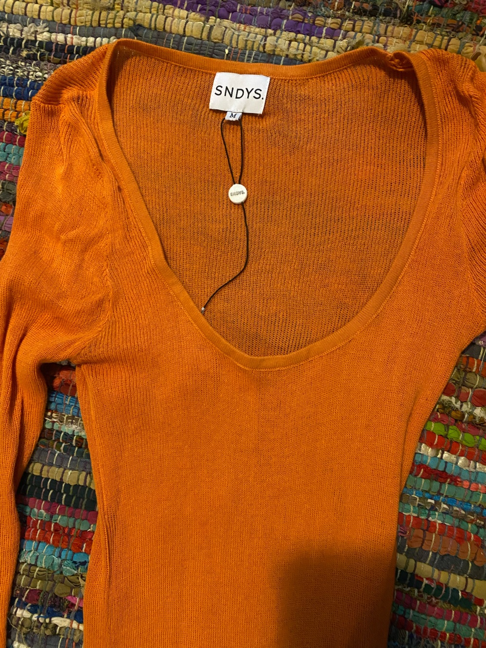 SNDYS. Women’s  Ember Maxi dress - Orange beach cover up or layering